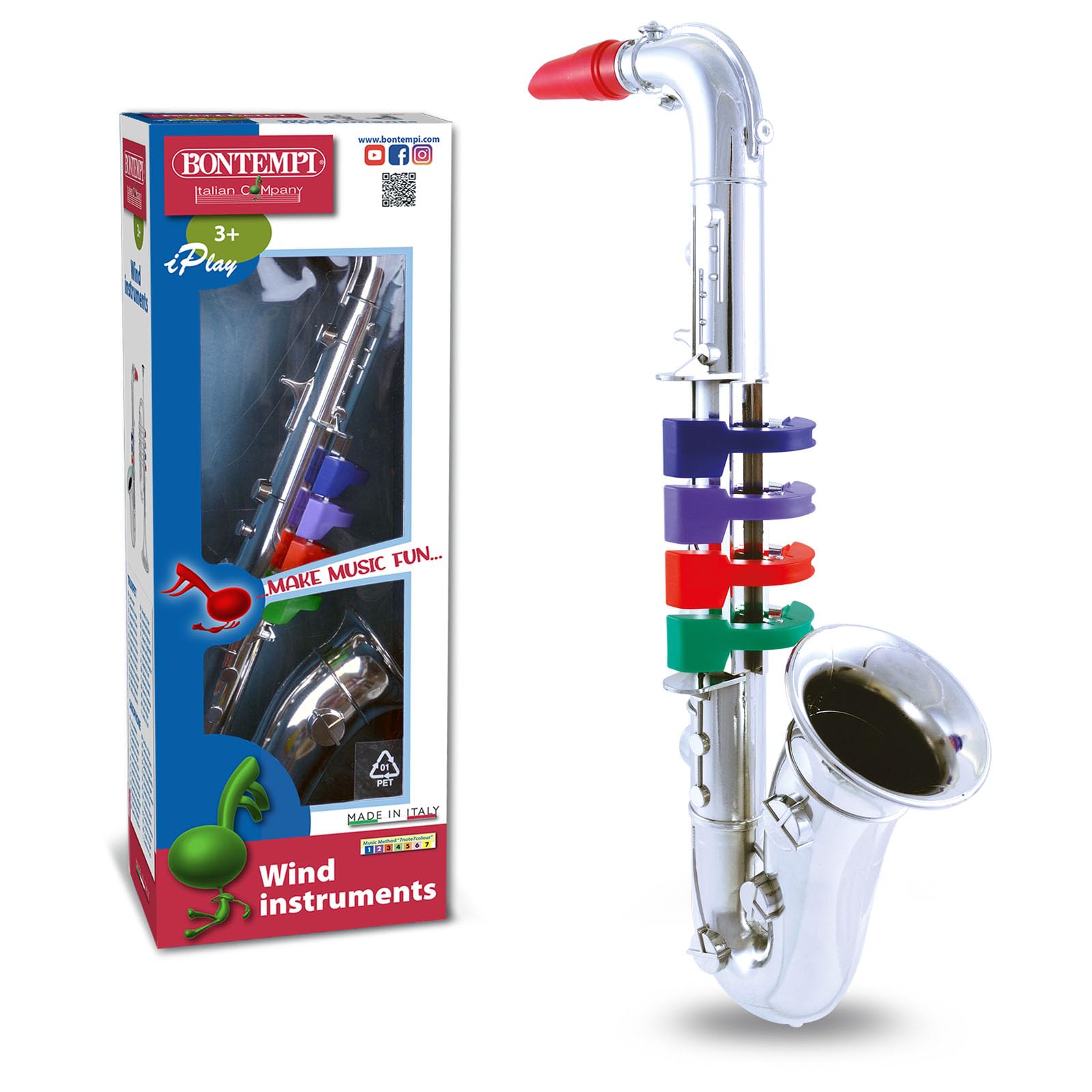 Bontempi | Chromatic4NoteSax - Sassofono Cromato a 4 Note per Introduzione Musicale e Divertimento