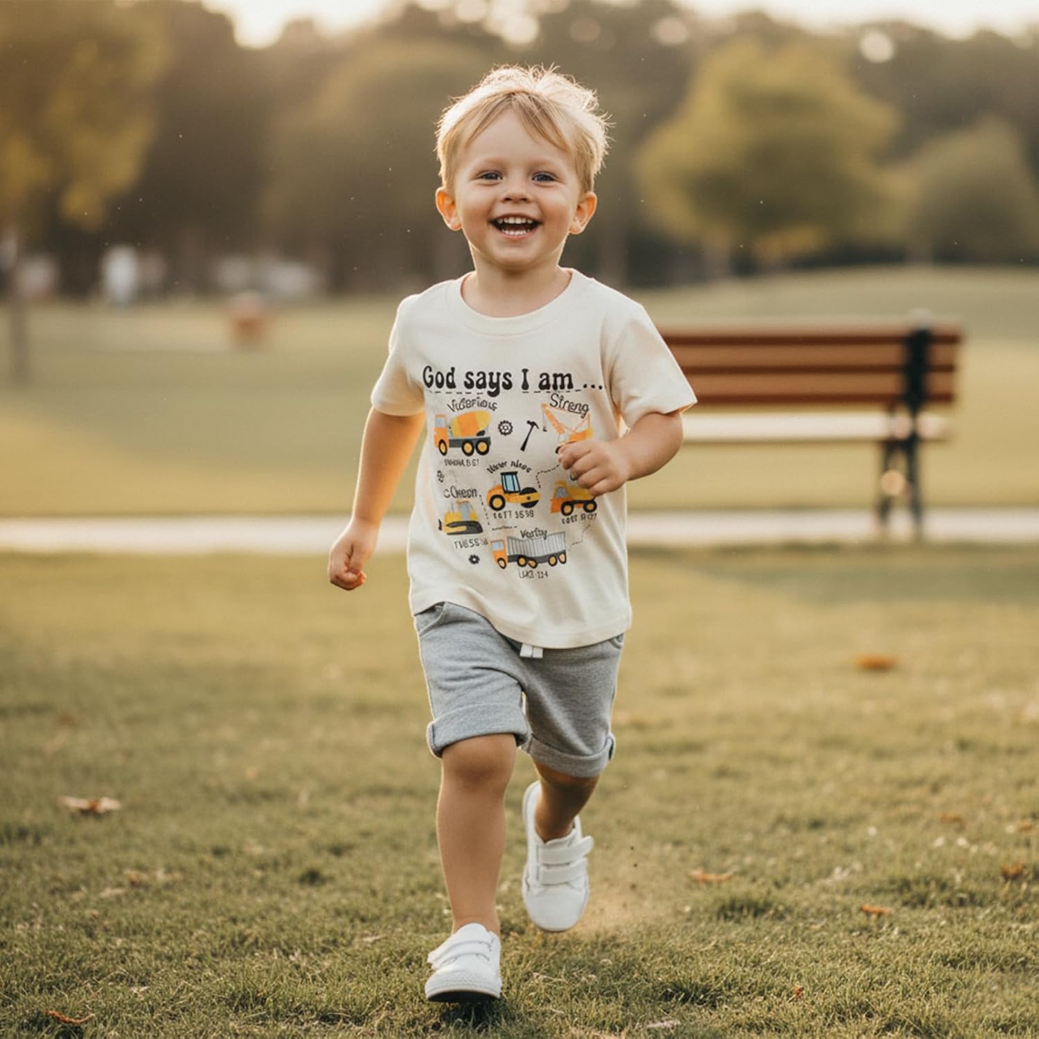 MERSARIPHY Toddler Baby Boy Clothes Trucks Letters Short Sleeve Tops Shirt Casual Shorts Sets 2Pcs 2T 3T 4T Summer Outfit - Image 3