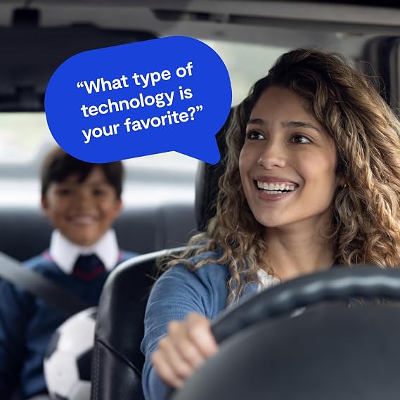 Bark Drive-A-Logue - Driving Family Conversations - Ages 15-18 | 50 card deck with what if prompts for ages 15-18. Helps parents and kids enjoy honest, meaningful car conversations.