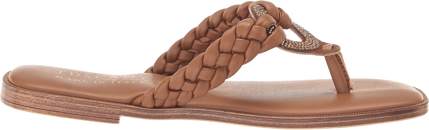 Easy Street Tuscany Women's Coletta Flat Sandal, Tan, 8 - Image 6