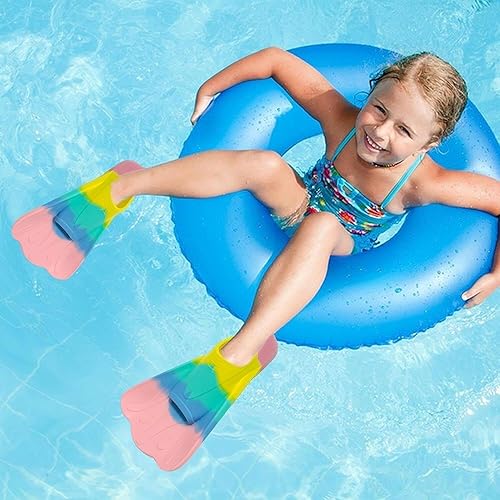 Miniatura 3 de Aletas de entrenamiento de natación para jóvenes, aletas cortas profesionales duraderas para jóvenes, aletas cortas de natación para adultos, aletas