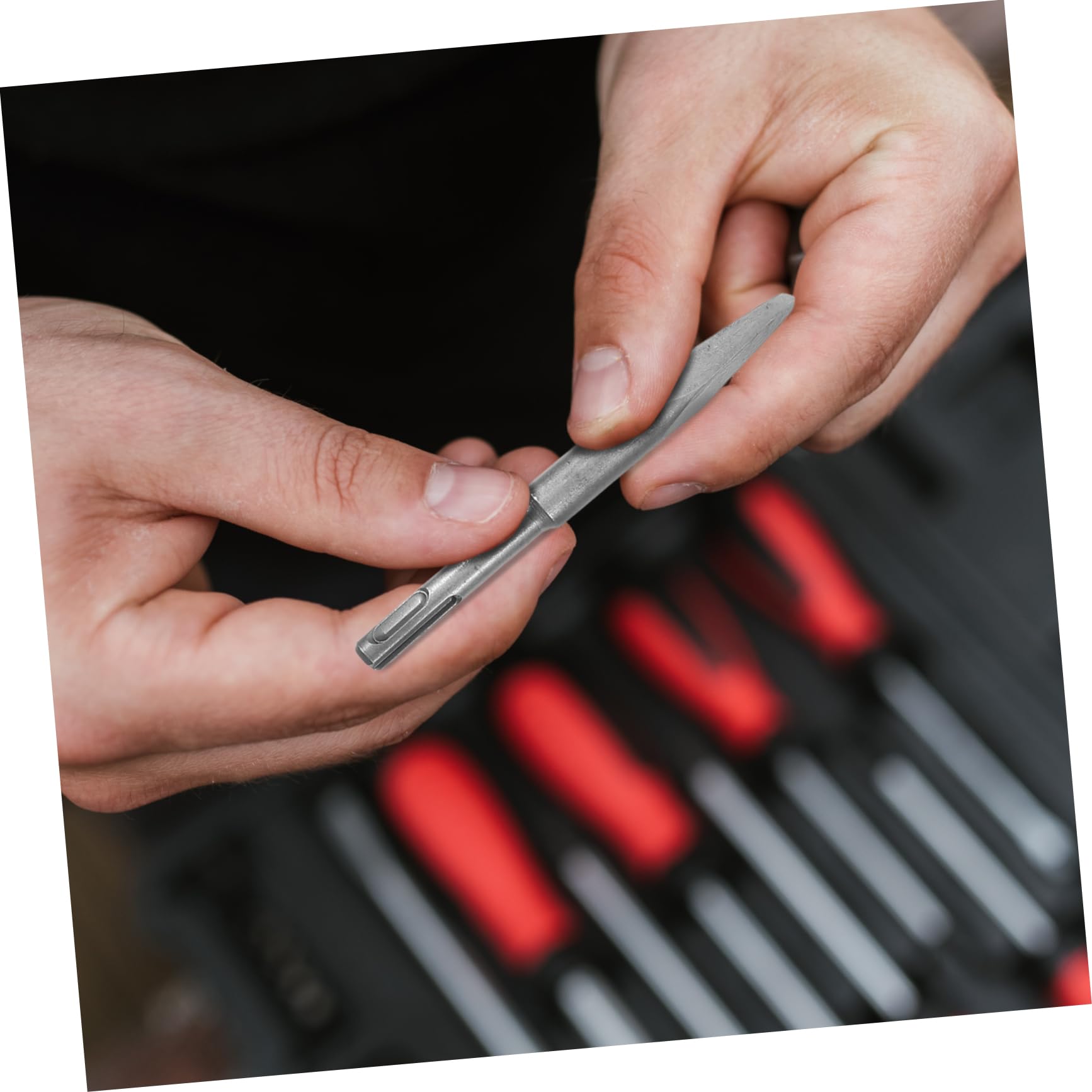 Alipis Set di Scalpelli Punte in Acciaio 5 Pezzi per Martello Perforatore Precisione e Versatilità per Calcestruzzo e Pareti per Vari Progetti