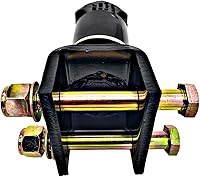 Vista 5 de Acoplador de remolque ajustable de 2" 7000 LBS, recubrimiento en polvo negro, acoplador de remolque de montaje en canal