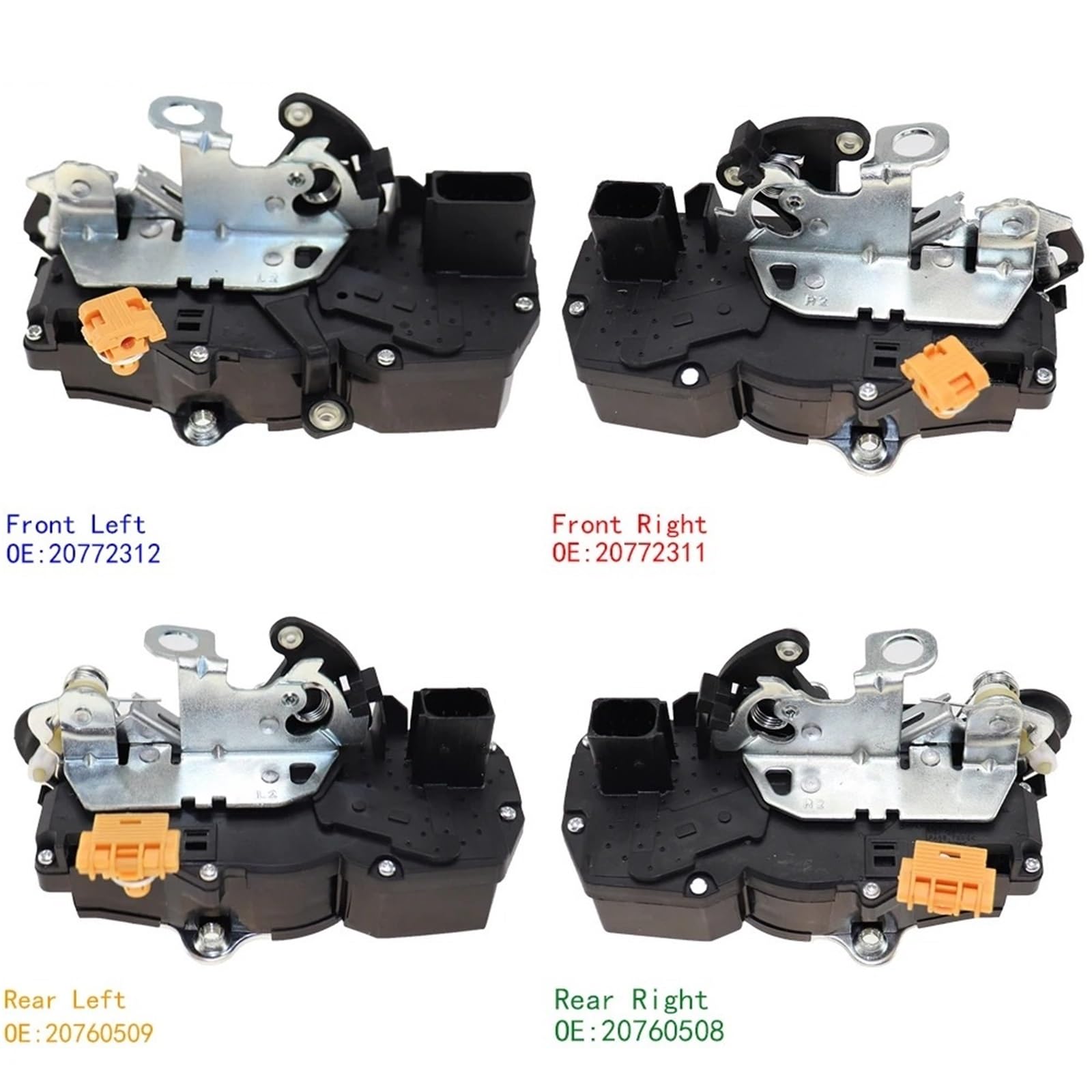 Siłownik zamka drzwi do Cadillac, Escalade, GMC i Yukon 2007-2014 Mechanizm siłownika zamka drzwi