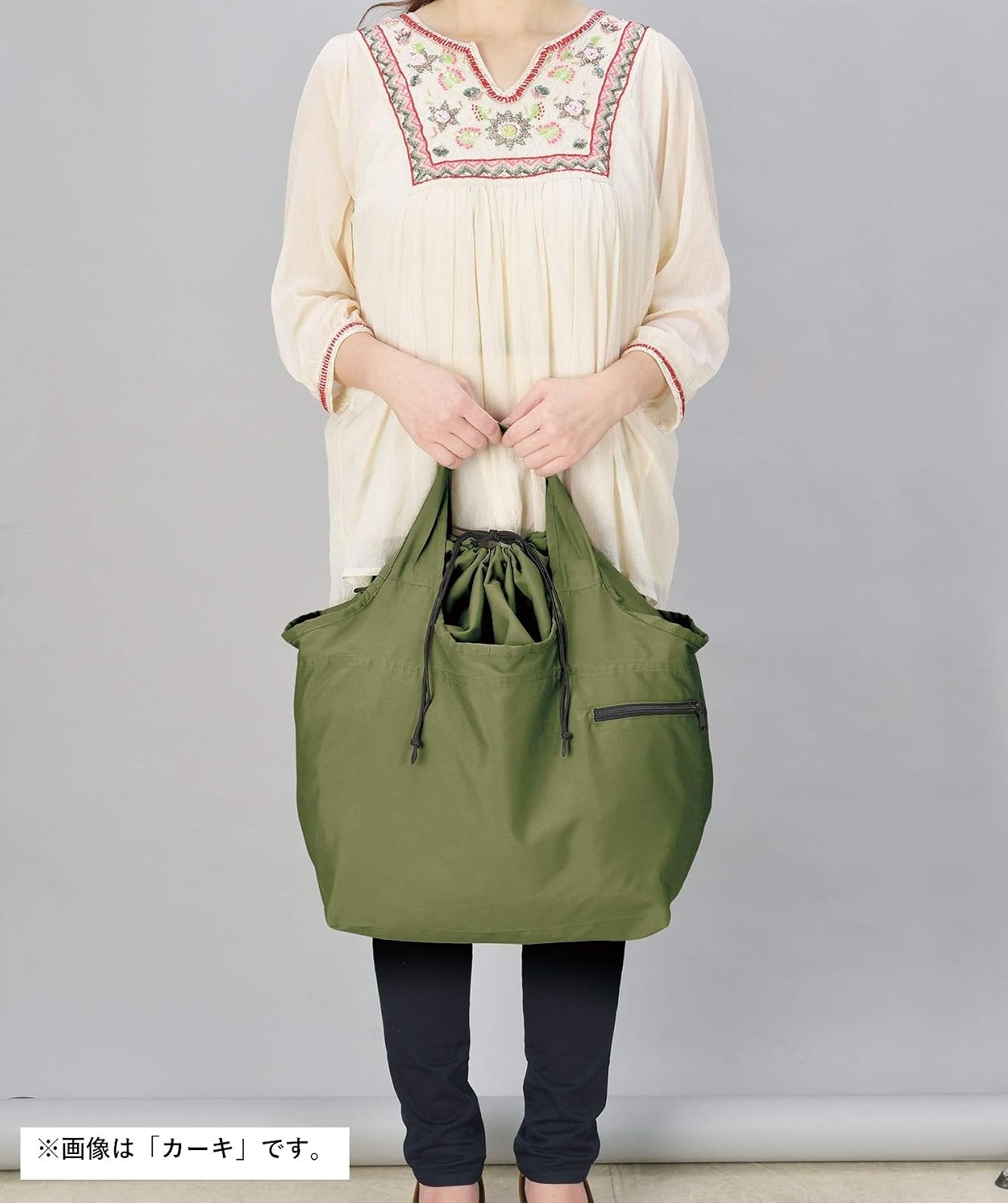 ゴーウェル(Gowell) MOTTERU Kururito LL Big Marche Eco Bag, Foldable, Tote Shopping Bag, Shopping Bag, Large Capacity