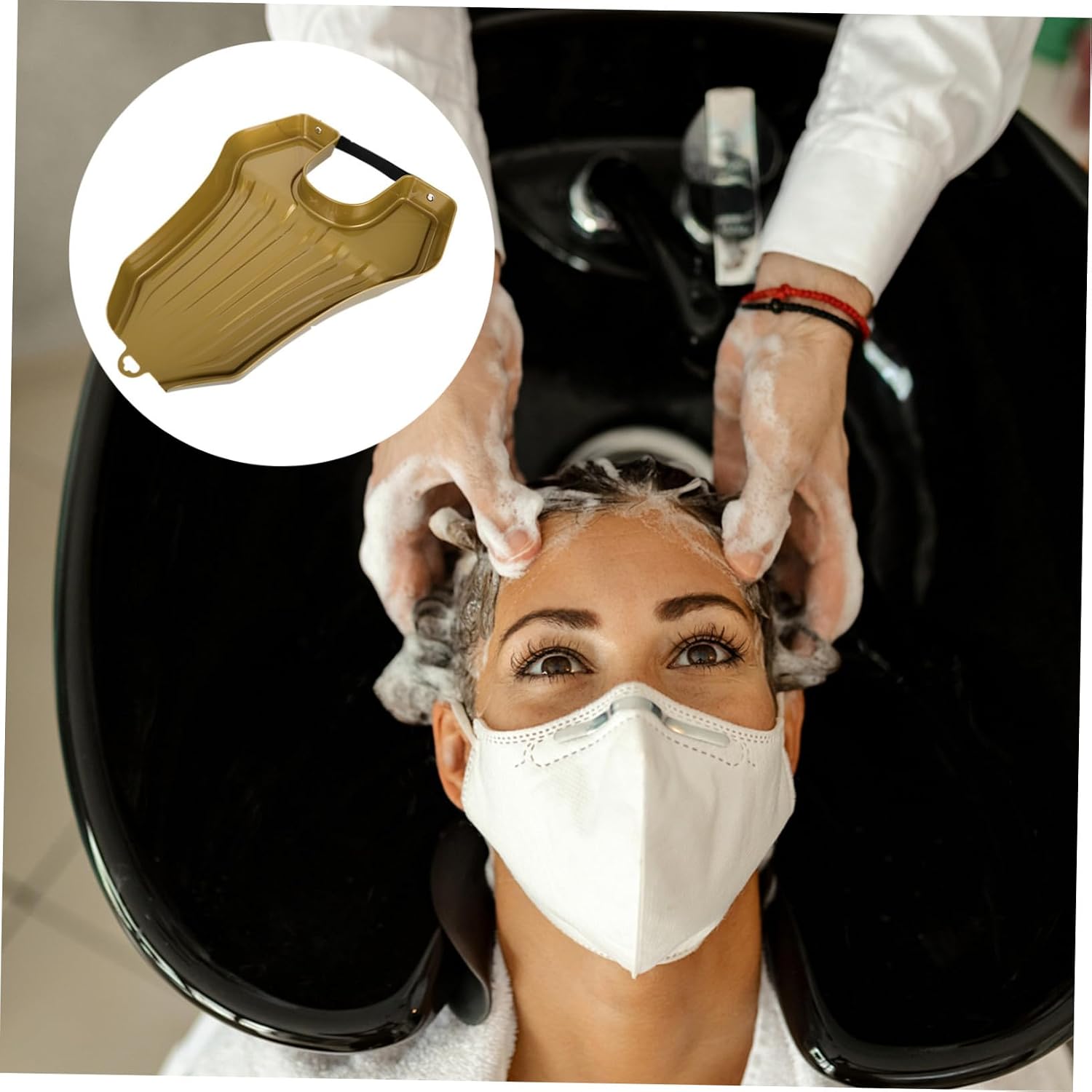 Portable Plastic Shampoo Basin Tray for Elderly and Disabled Use