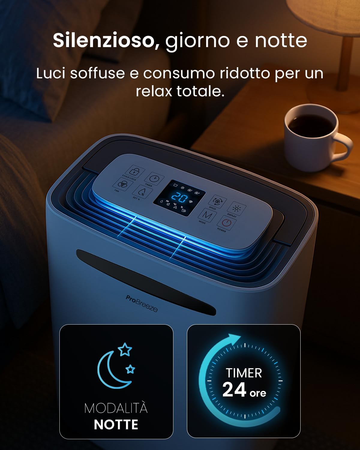 5 modalità operative incluso asciugatrice professionale