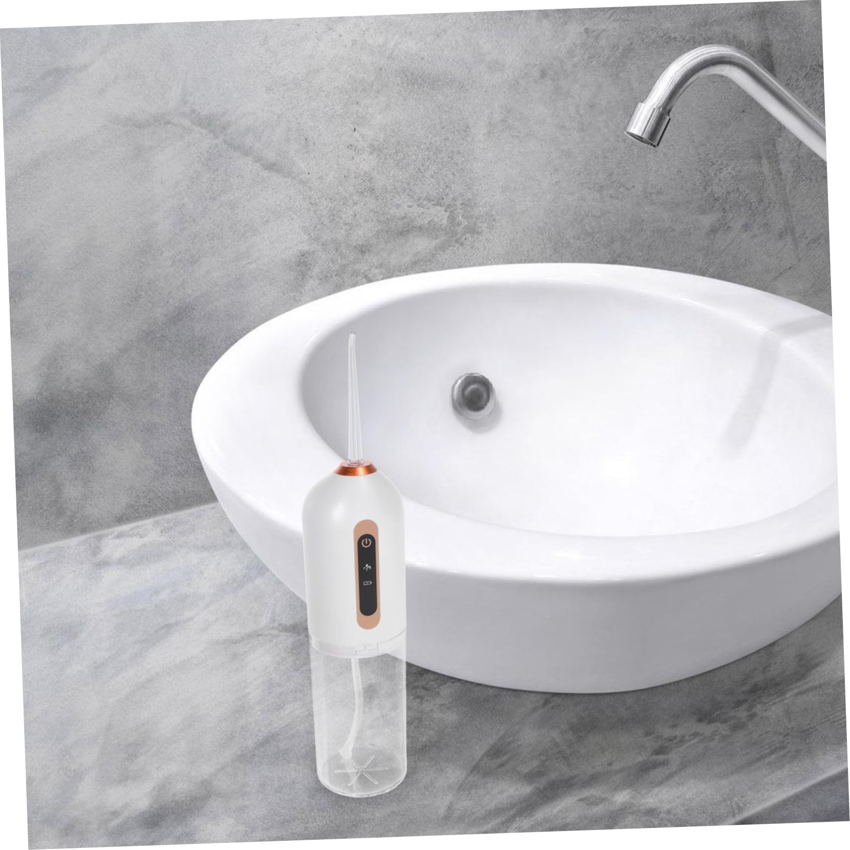 FRCOLOR Irrigador Bucal Portátil Mini de Carga USB Resistente al Agua para Uso Viajes Cuidado Bucal Irrigador Dental Inalámbrico