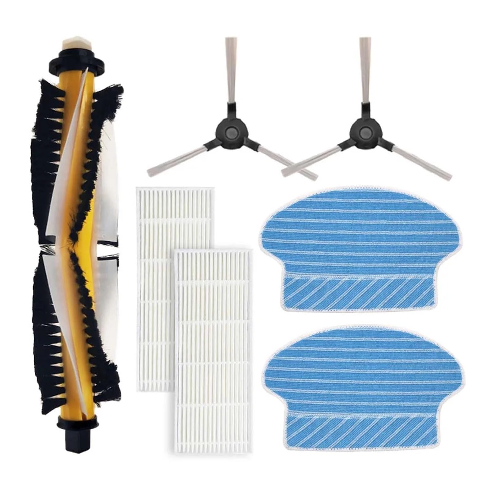 Kicici Compatible With Blaupunkt BLUEBOT XSMART BPK-VCBB1XS Robotic Vacuum Cleaner Roller Brush HEPA Filters Dust Box Side Brush Accessories(Set K)