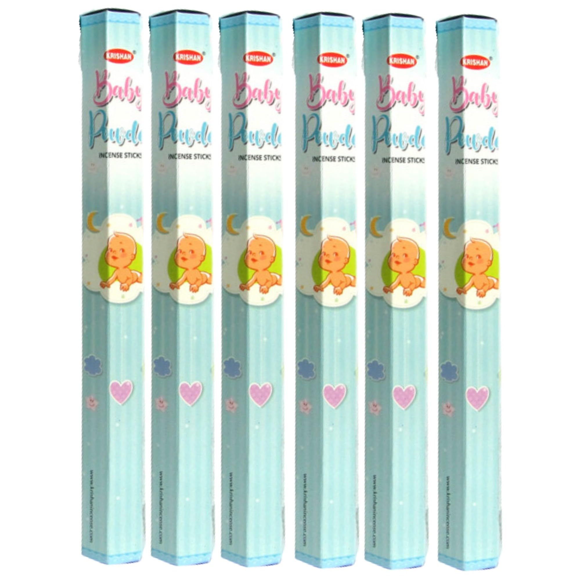 Krishan Fenny's Creations Incense Stick Baby Powder Fragrance Indian Hand Rolled Aromatherapy 120 Joss Sticks