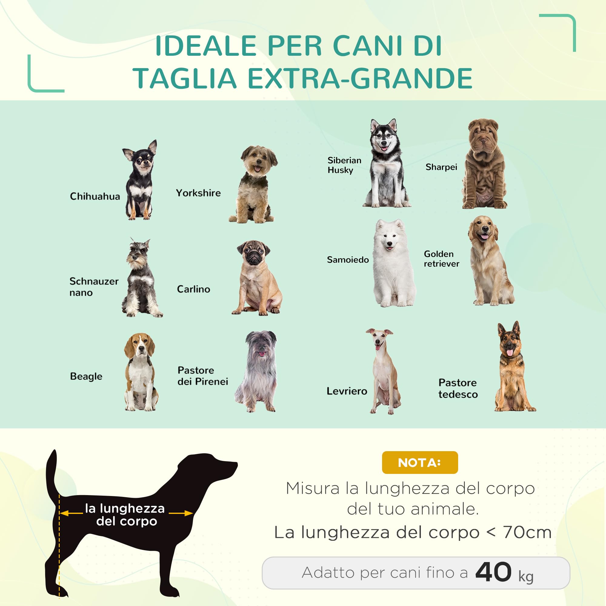 PawHut Cama Elevada para Perros Gatos Transpirable Cama para Mascotas 130x90x20 cm para Dormir Relajar con Marco de Acero para Interior Exterior Negro