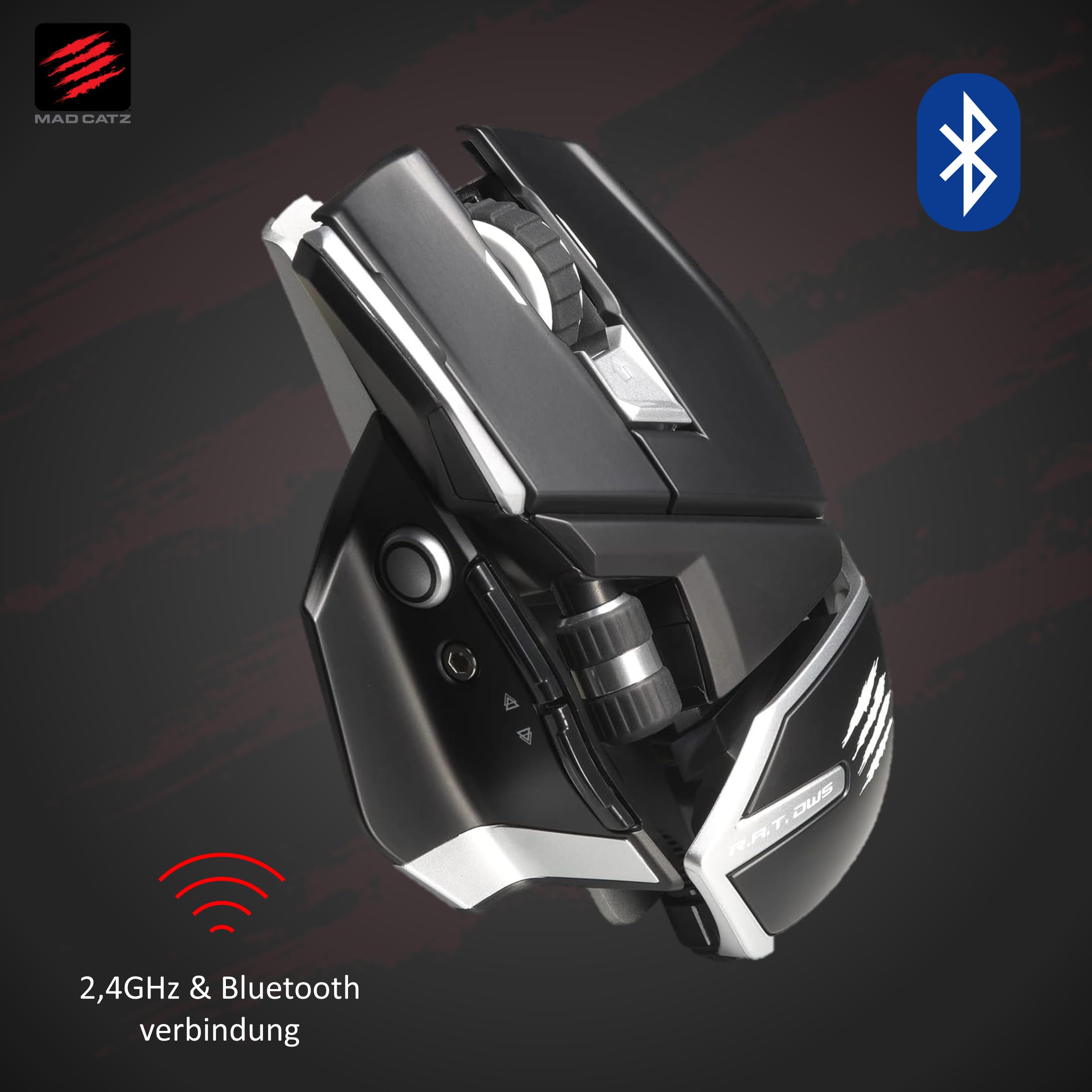Madcatz R.A.T. Dws Dual Wirelessoptical Gaming Mouseblack
