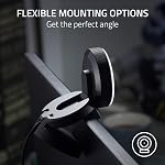 Razer Kiyo Webcam de streaming : Full HD 1080p 30 fps / 720p 60 fps - Anneau lumineux avec luminosité réglable - Microphone intégré - Autofocus - Compatible avec Zoom/Teams/Skype pour conférences et appels vidéo