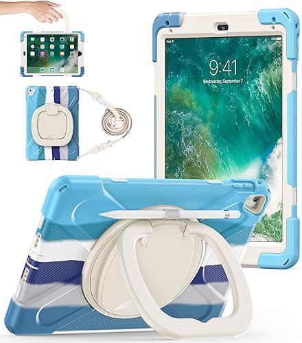 Miniatura 10 de BATYUE Funda para iPad de 6ª generación de 9.7 pulgadas 2018, iPad 5ª generación 2017, iPad Air 2/iPad Pro de 9.7 pulgadas, funda protectora a