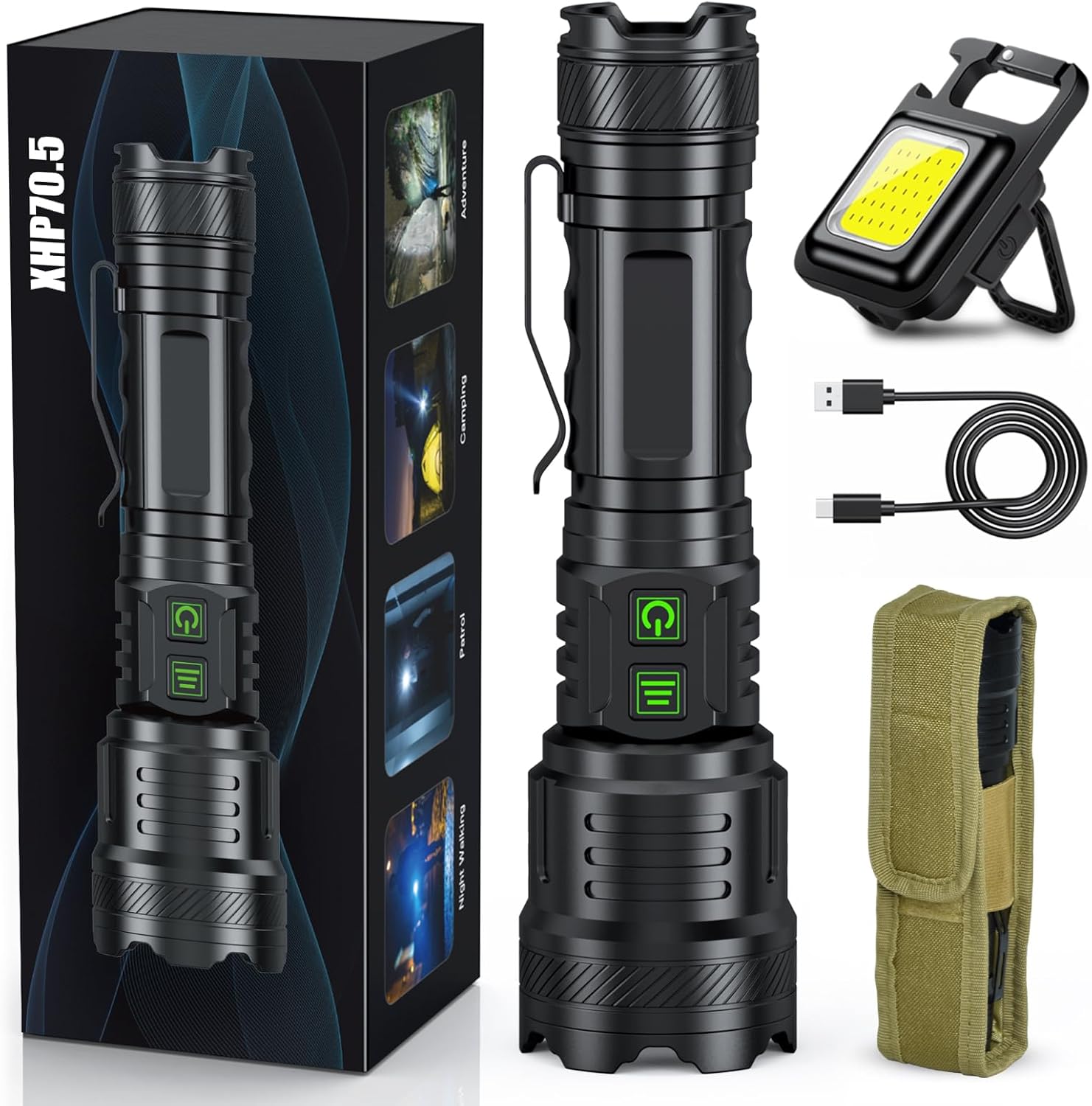 Rechargeable Flashlights High Lumens, Super Bright LED Flashlight