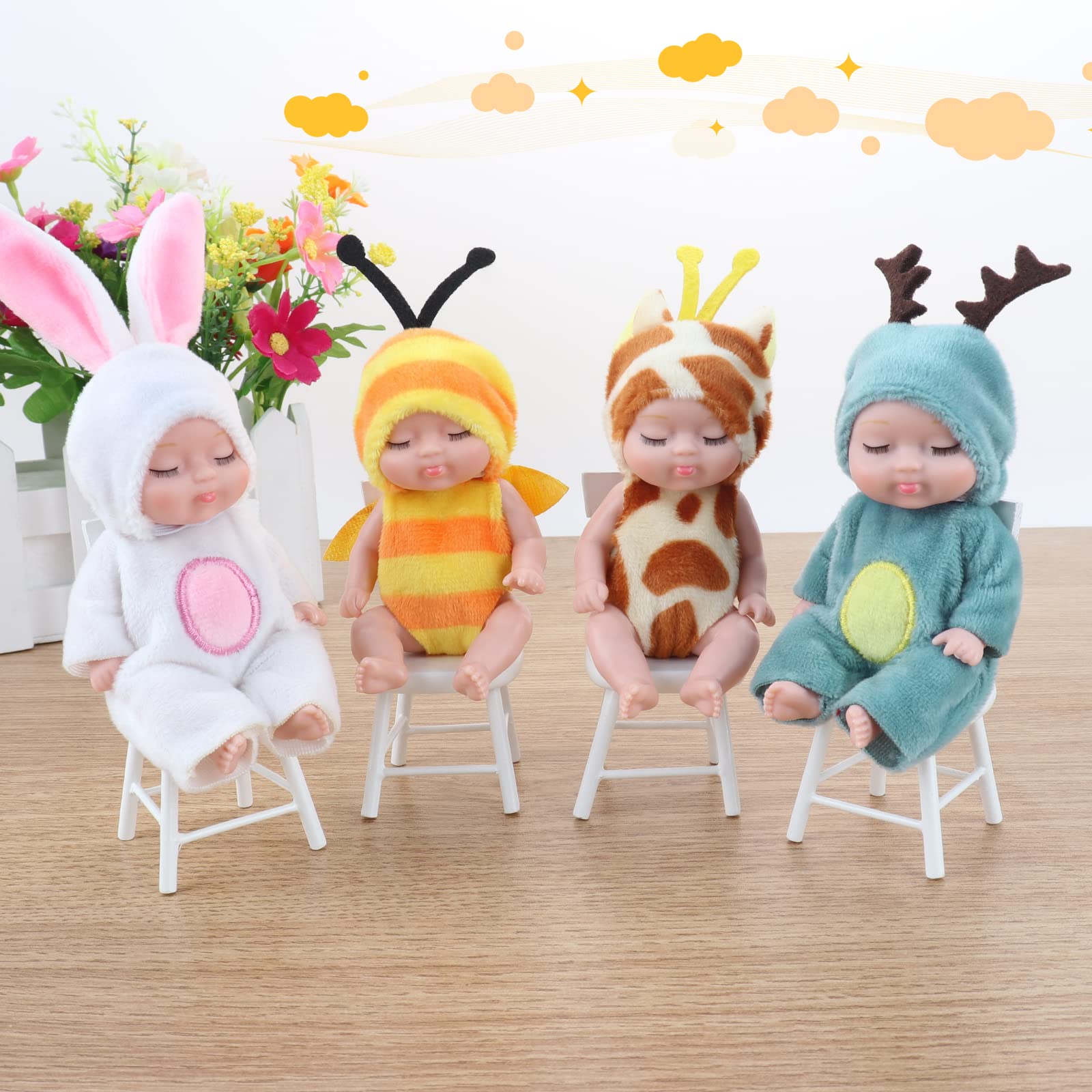 Muñecas Reborn, Bebés de Silicona, Muñeca BEB, Realista Muñecas Reborn Bebé Silicona Suave De La Vida Real Muñecas Bebé, Suave al Tacto, Cuerpo Flexible, para Niños y Niñas