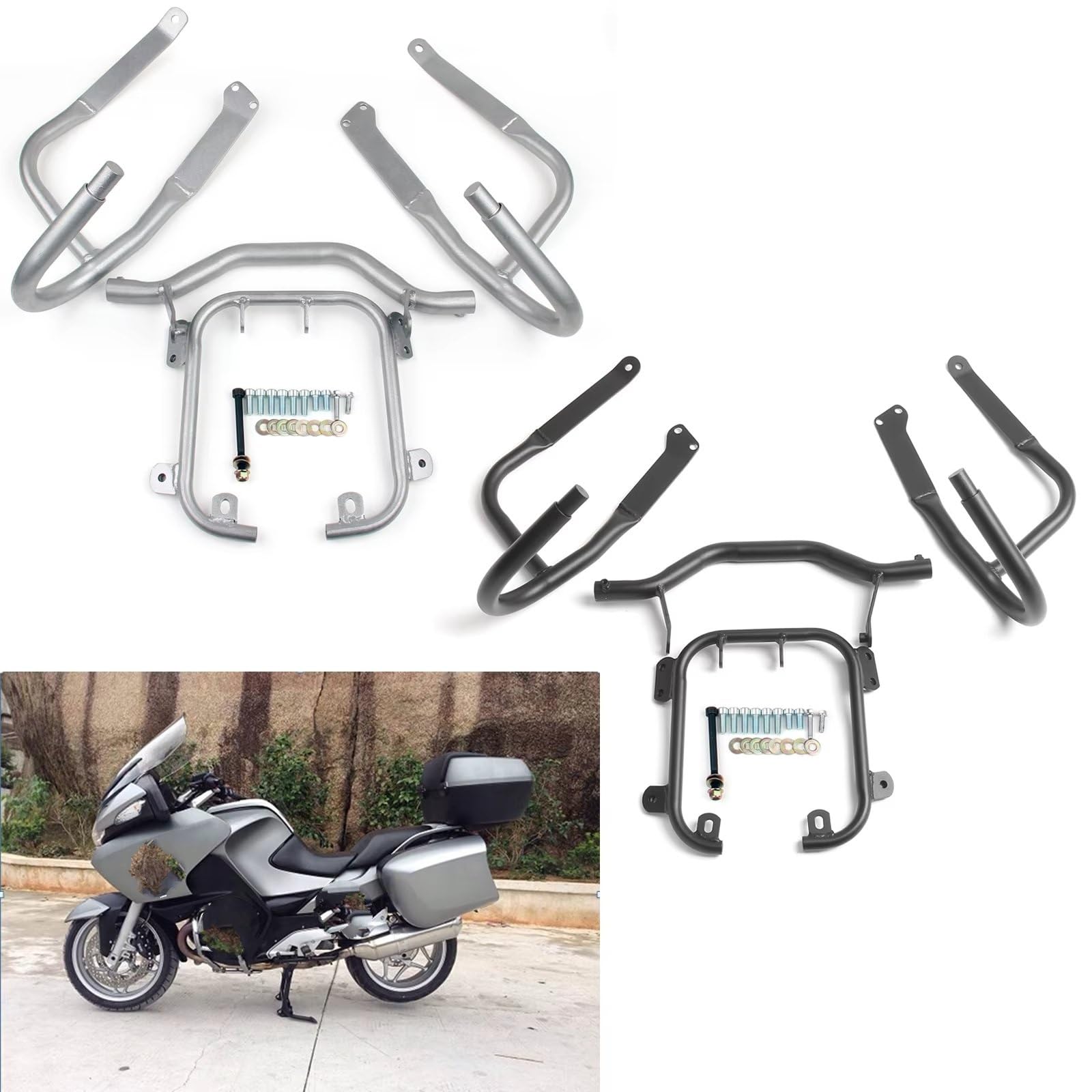 Compatibile Con Per R1200RT 2005 2006 2007 2008 2009 2010 2011 2012 2013 Moto Inferiore Paraurti Crash Bar Lato Protezione Motore