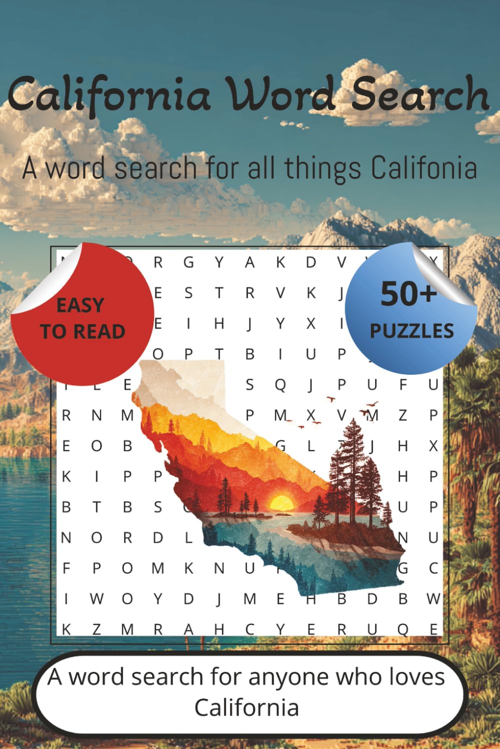 California word search: Word searches with easy to read print about California, things Californians love, things Californians do, and more. {6x9 ... for vacation, holiday’s, birthday’s, and more
