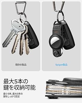 ●Spigen AirTag ケース レザー キーホルダー カバー Amazon.co.jp: Spigen AirTag ケース レザー キーホルダー