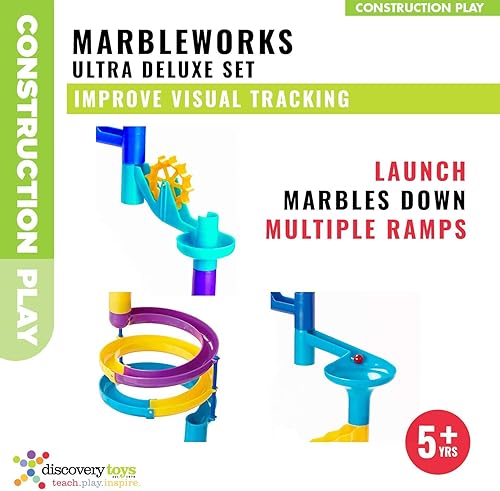 Vista 4 de Discovery Toys MARBLEWORKS Marble Run Ultra Deluxe Set & Add-On Set Bundle