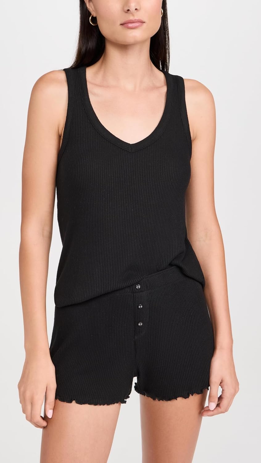 PJ Salvage Womens Loungewear Textured Essentials Tank - Image 2