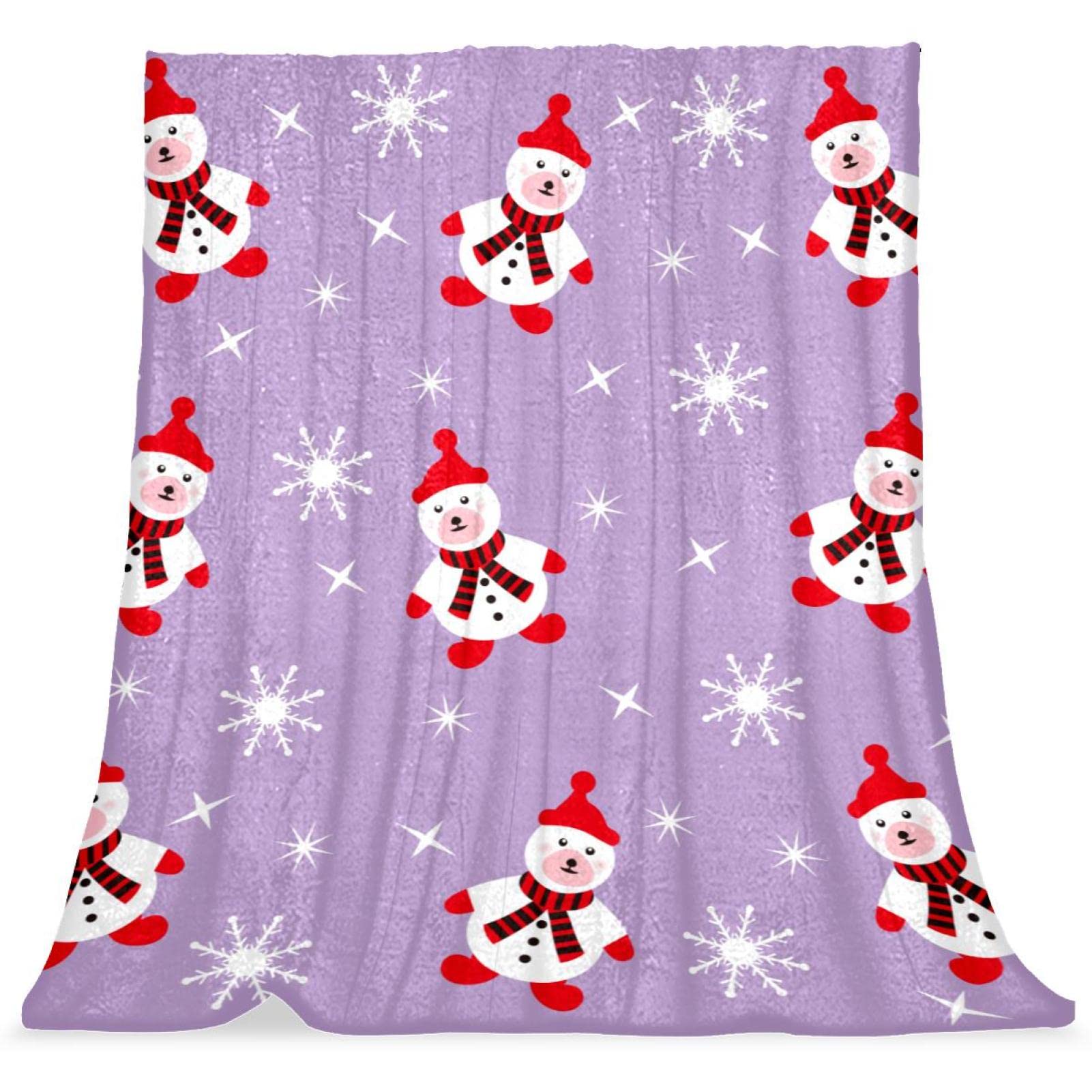 Couvre-lit flocon de neige violet pour réchauffer la chambre d'enfant