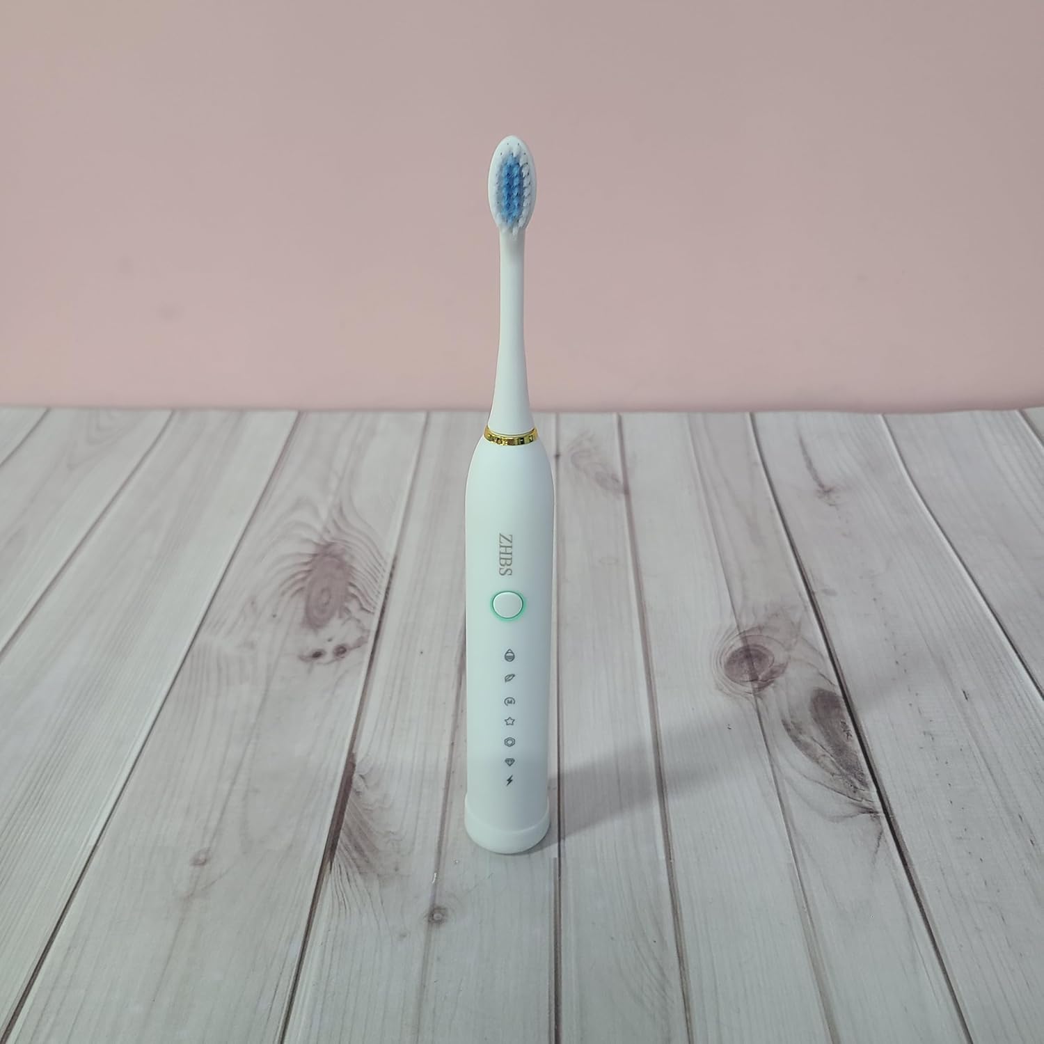 ZHBS Electric Toothbrushes, Rechargeable, Smart Timer – 40,000 VPM – Whitening Toothbrush for Adults – White