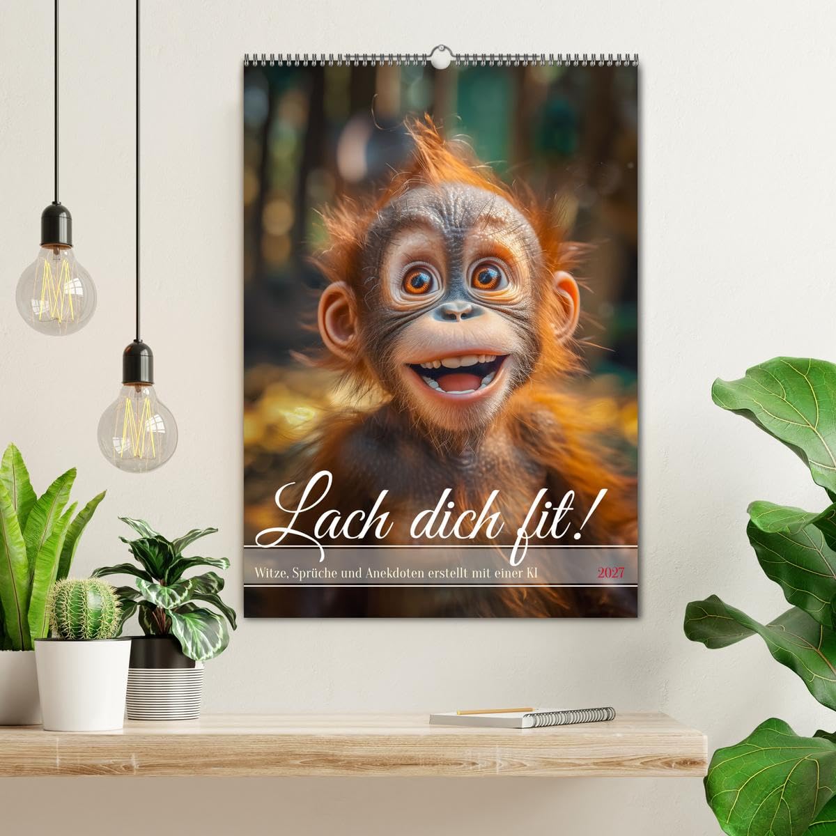 CALVENDO - Lach Dich fit ! (Wandkalender 2027 DIN A2 hoch), Monatskalender: Egal, ob Sie einen stressigen Tag im Büro haben oder einfach nur Ihre tägliche Dosis Humor genießen möchten – dieser Kalende