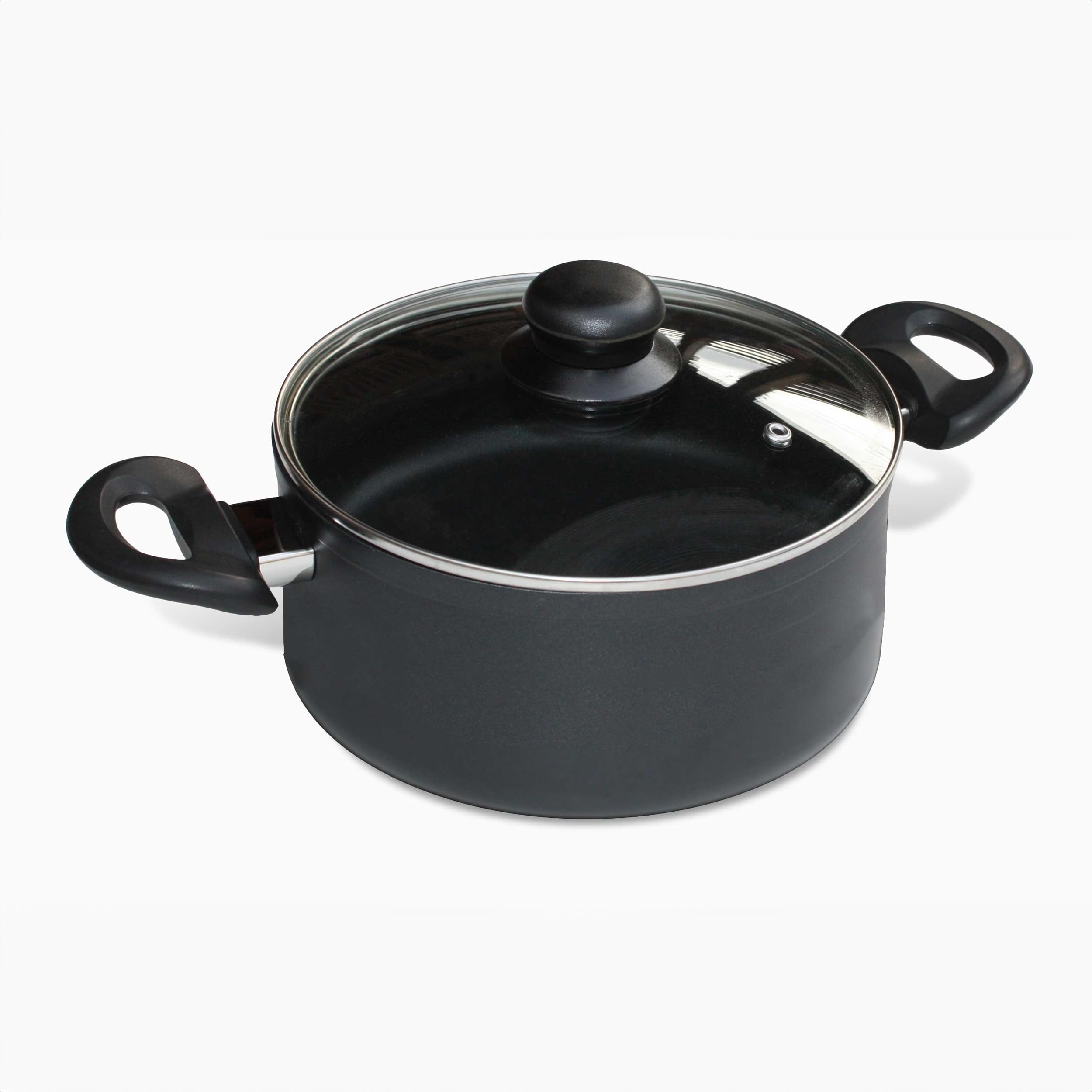 Baumalu Faitout 20 cm, couscoussier aluminium forgé, revêtement anti-adhérent, induction