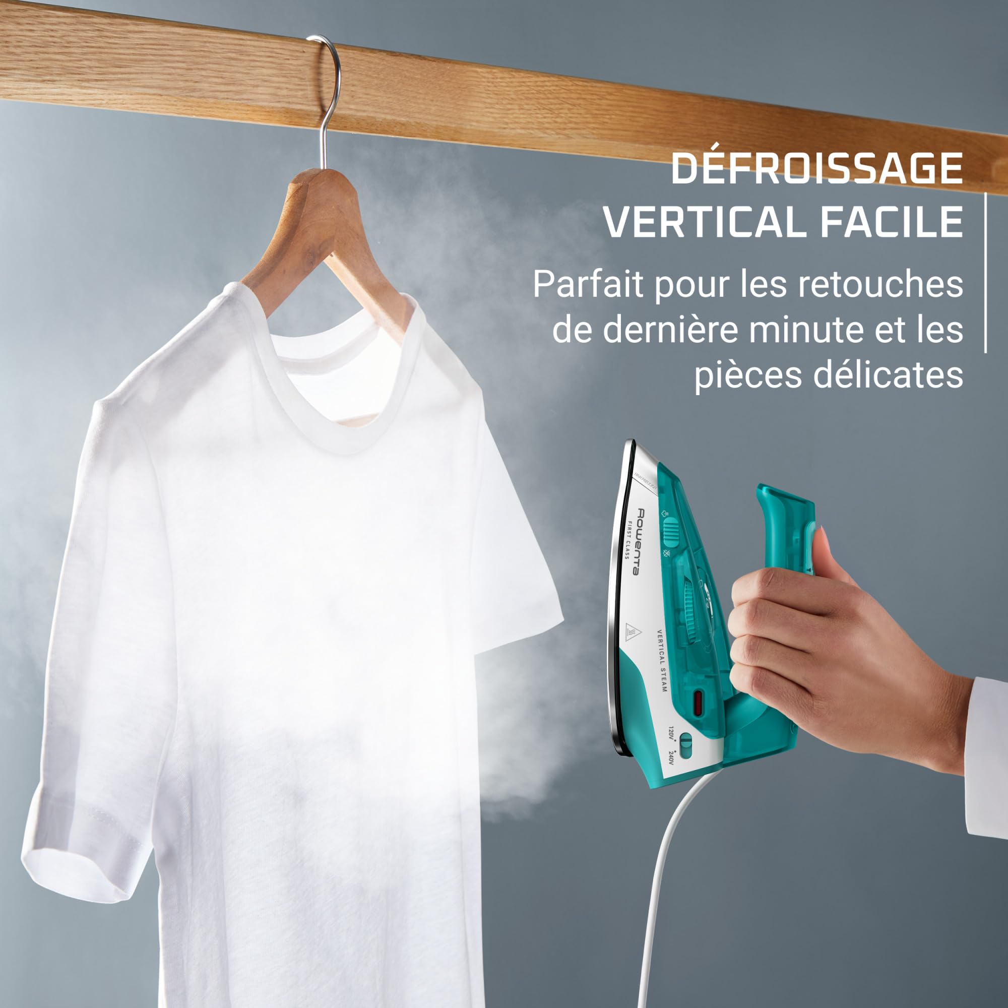 Rowenta First Class Fer vapeur voyage, Pliable, Compact, Léger, Chauffe rapide, DA1610E0