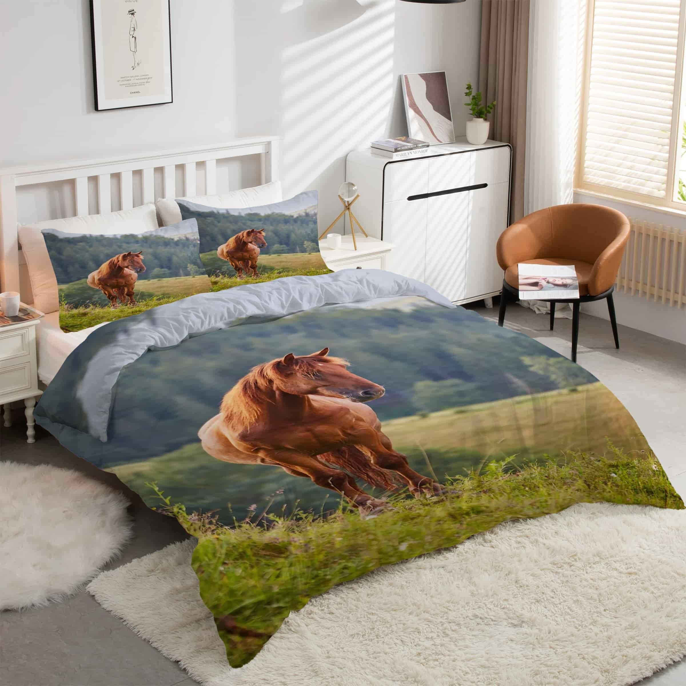 Parure couette 240x260 animaux sauvages pour transformer votre chambre en un espace nature