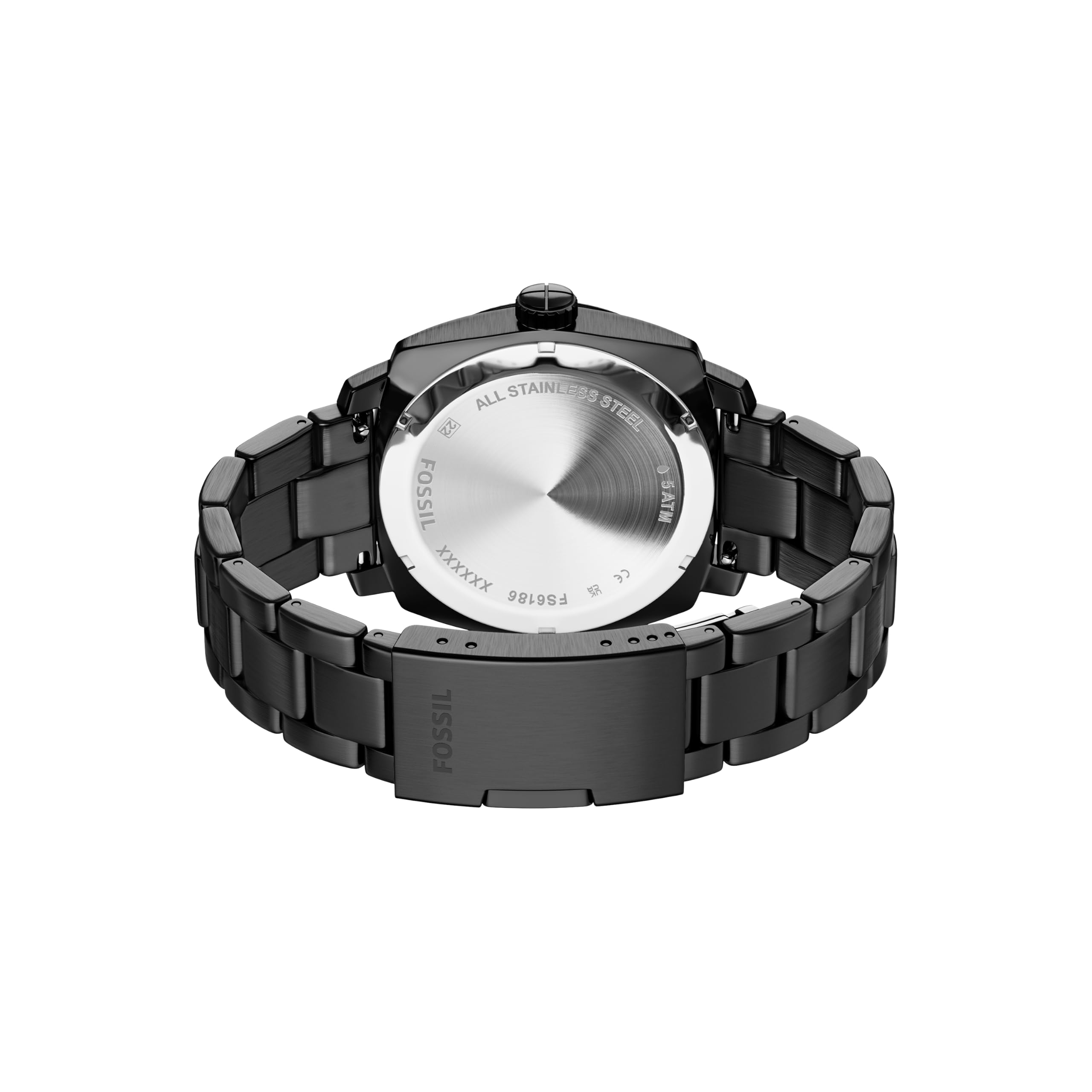 Fossil Machine Uomo Orologio in acciaio inossidabile nero 41MM, FS6186