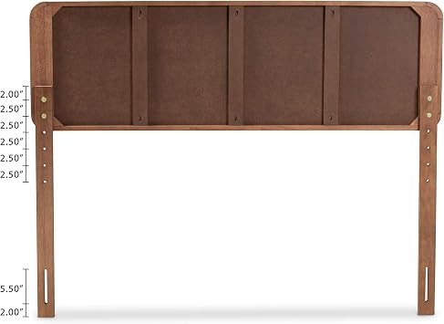 Baxton Studio Beds (Platform), Double, Ash Walnut