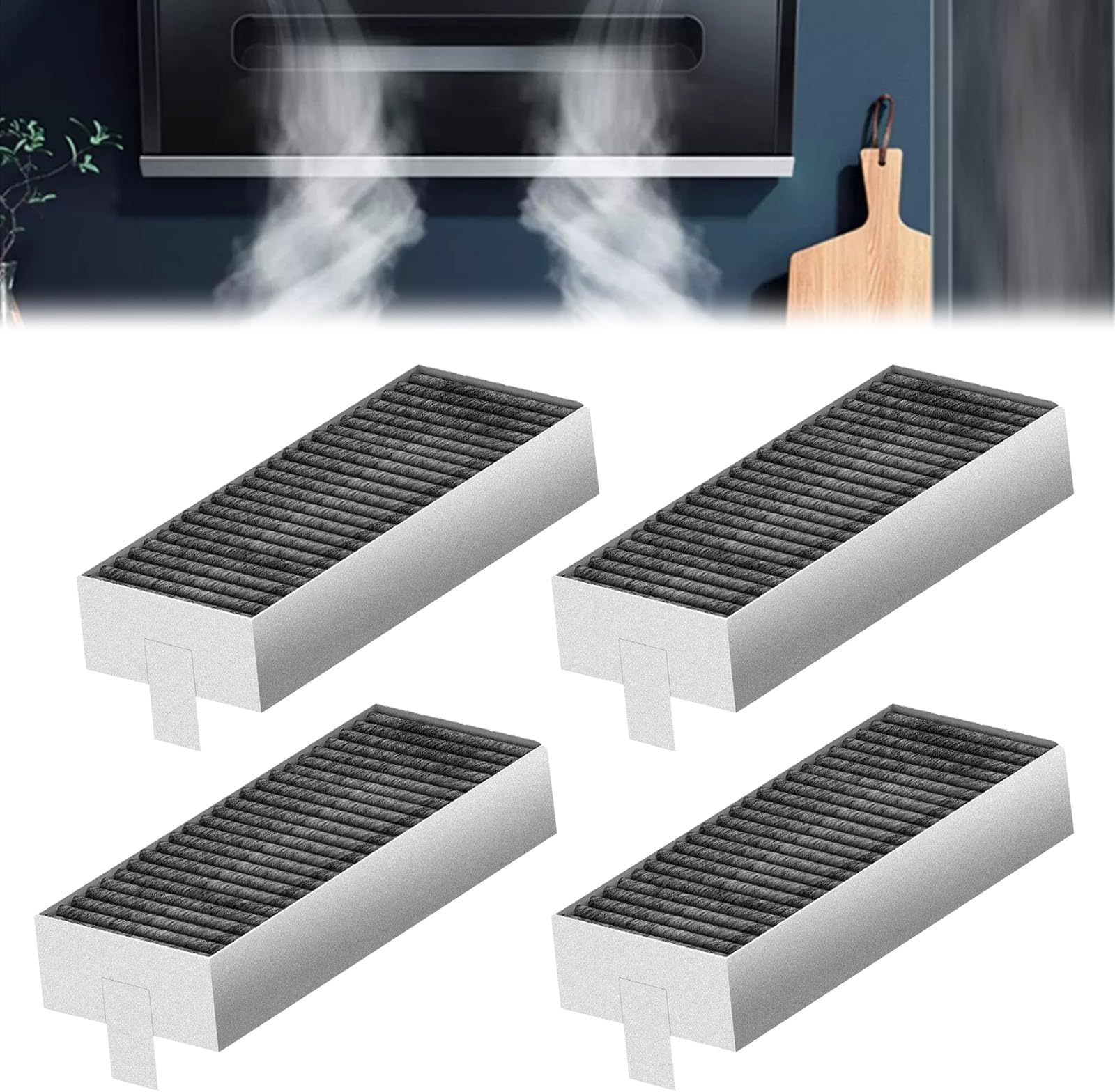 purero Actieve koolfilter geschikt voor Bosch Siemens 17004796 / Bosch HEZ9VRUD0 / Siemens HZ9VRCR0 / Neff 17004806 / Gaggenau CA282111 vervangingsfilter van kwaliteit zoals bij het origineel
