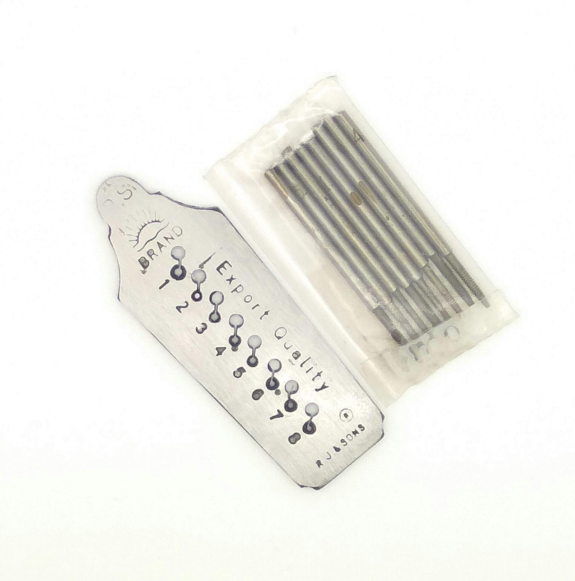 Jewellers Watchmakers Tap and Die Screw Plate Set 14 taps 0.7-2mm Steel ST-510