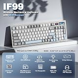 YUNZII IF99 96% Wireless Mechanical Keyboard (White, Cocoa Cream Switch) - 2