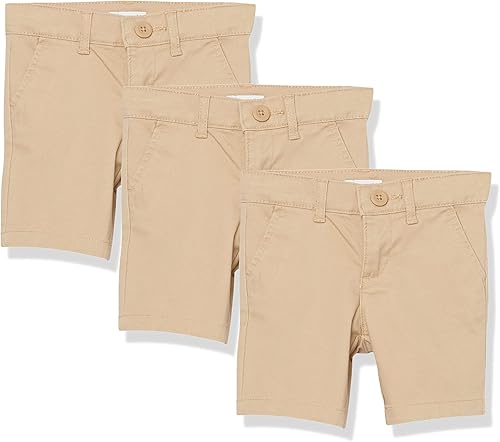 Tienda Essentials Pantalones cortos de uniforme para niñas y niños pequeños, multipacks