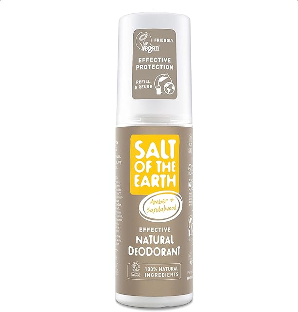 Salt of the Earth Amber and Sandalwood Natural Deodorant Spray (100ml)