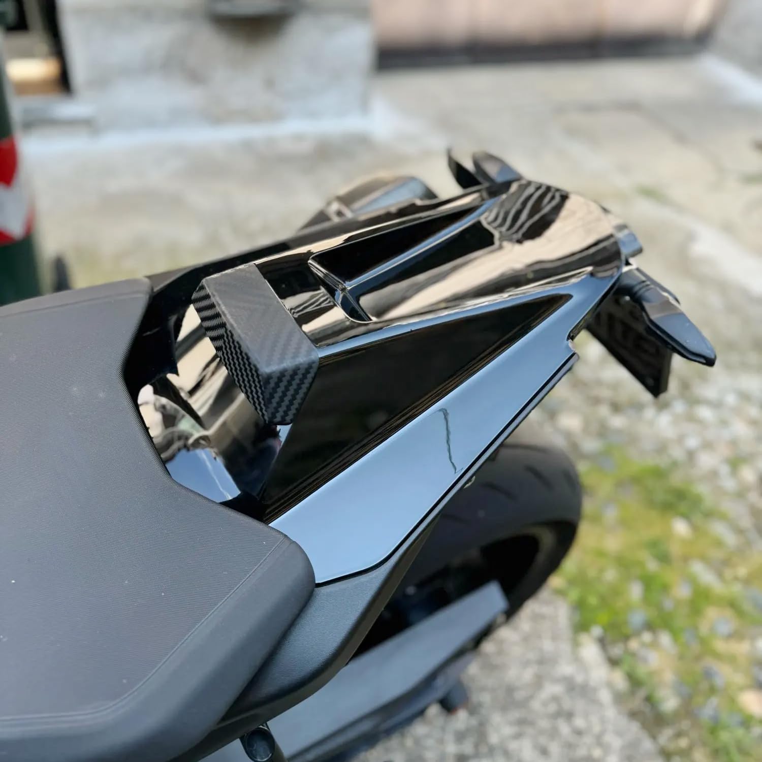 Couvercle de carénage de siège Passager arrière en Plastique ABS pour Moto Compatible avec K.T.M Duke790 Duke 790 2018 2019 2020 2021 2022 Accessoires (Noir)