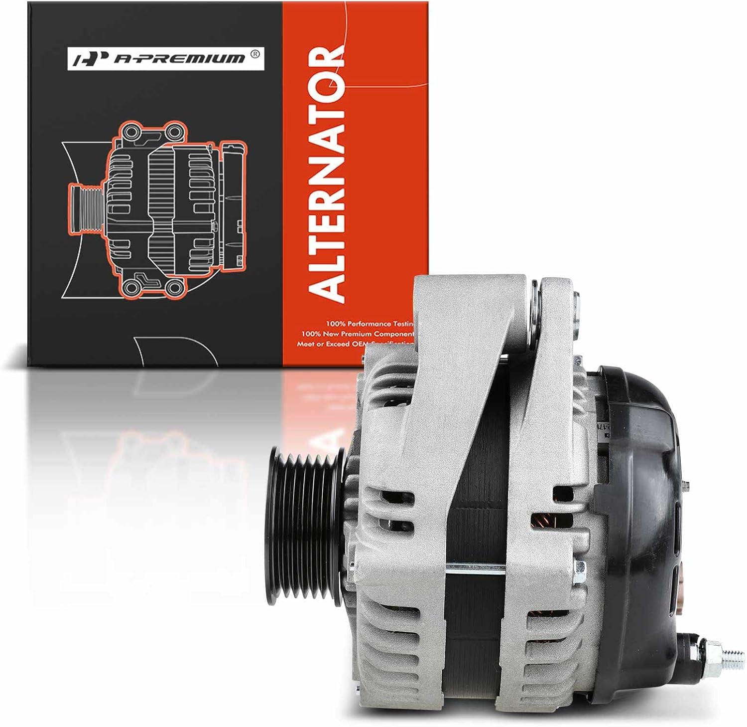 A-Premium Alternator Compatible with Dodge Grand Caravan & Chrysler Town & Country 2008-2010, Voyager 08 & Jeep Wrangler 07-08 & Volkswagen Routan, 3.3L 3.8L, Replace# 04801304AA 4801304AA 421000-0700