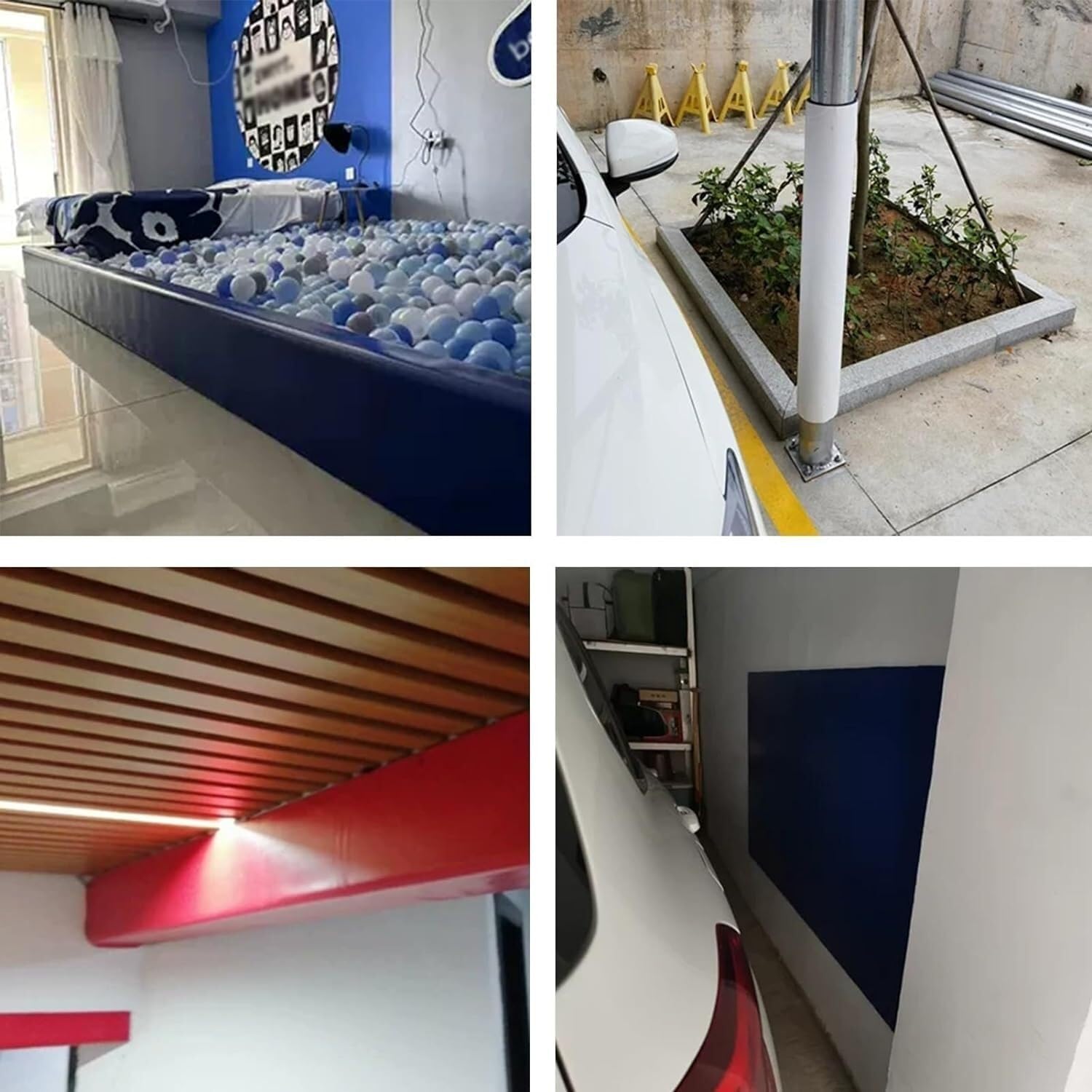 Garage Wall Protector Car Door Crash Guards, Garage Wall Crash Boards, Parking Lot Wall Crash Strips, Warehouse Wall Edge Corner Guards for Parking Ga,Green-9.8ft/3m