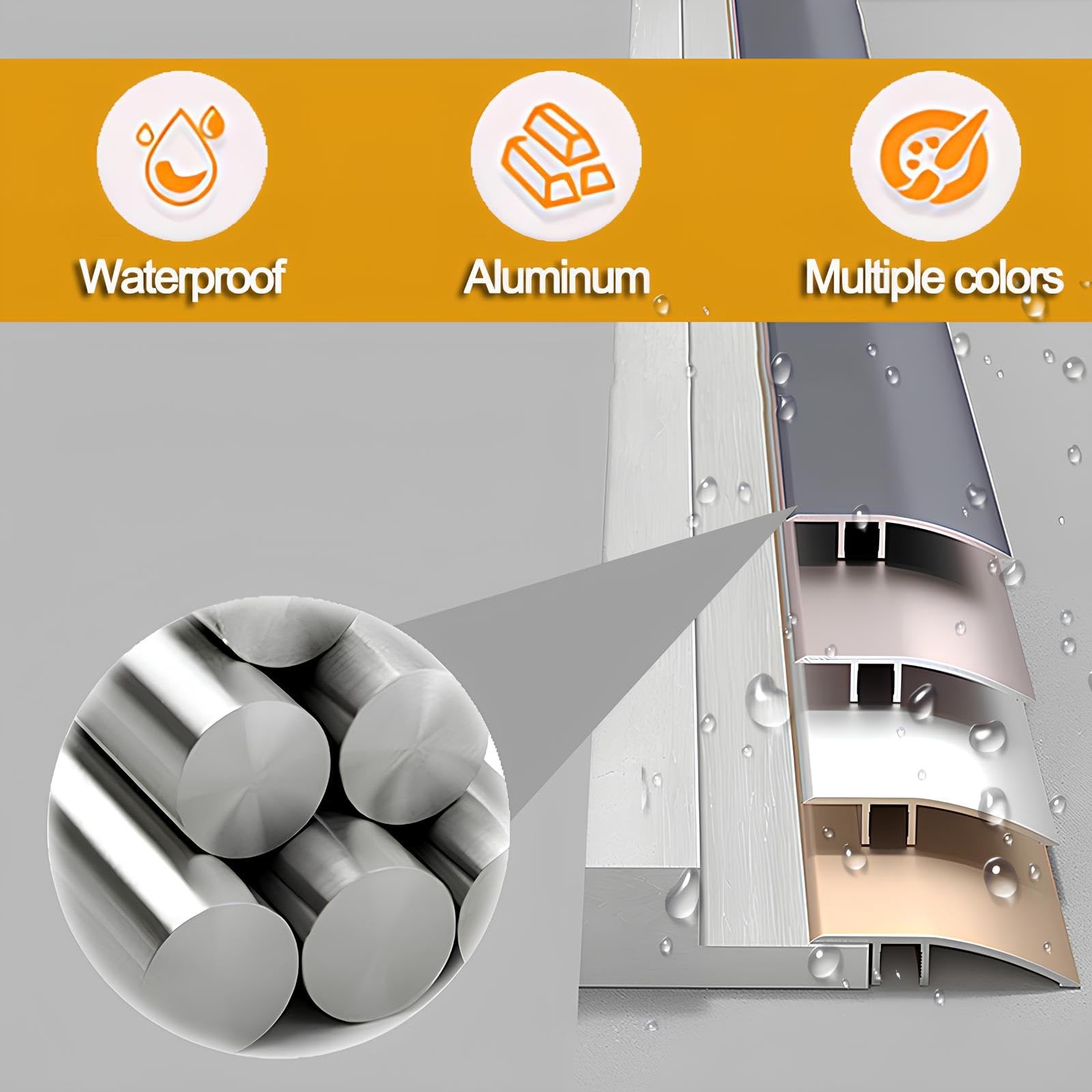 Bande De Transition De Seuil Rampe De Seuil Aluminium Protection Des Bords