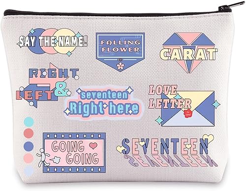 K-Pop Boy Band Bolsa de maquillaje cosmética K-Pop Lover Regalos Álbum de música inspirado regalos K Pop Band mercancía, Goinggoing, Bolsa