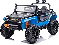 Vista 1 de Sopbost Coche eléctrico de 12 V 10 AH alimentado por batería 4x4 para padres e hijos todoterreno para niños con control remoto, juguete con ruedas