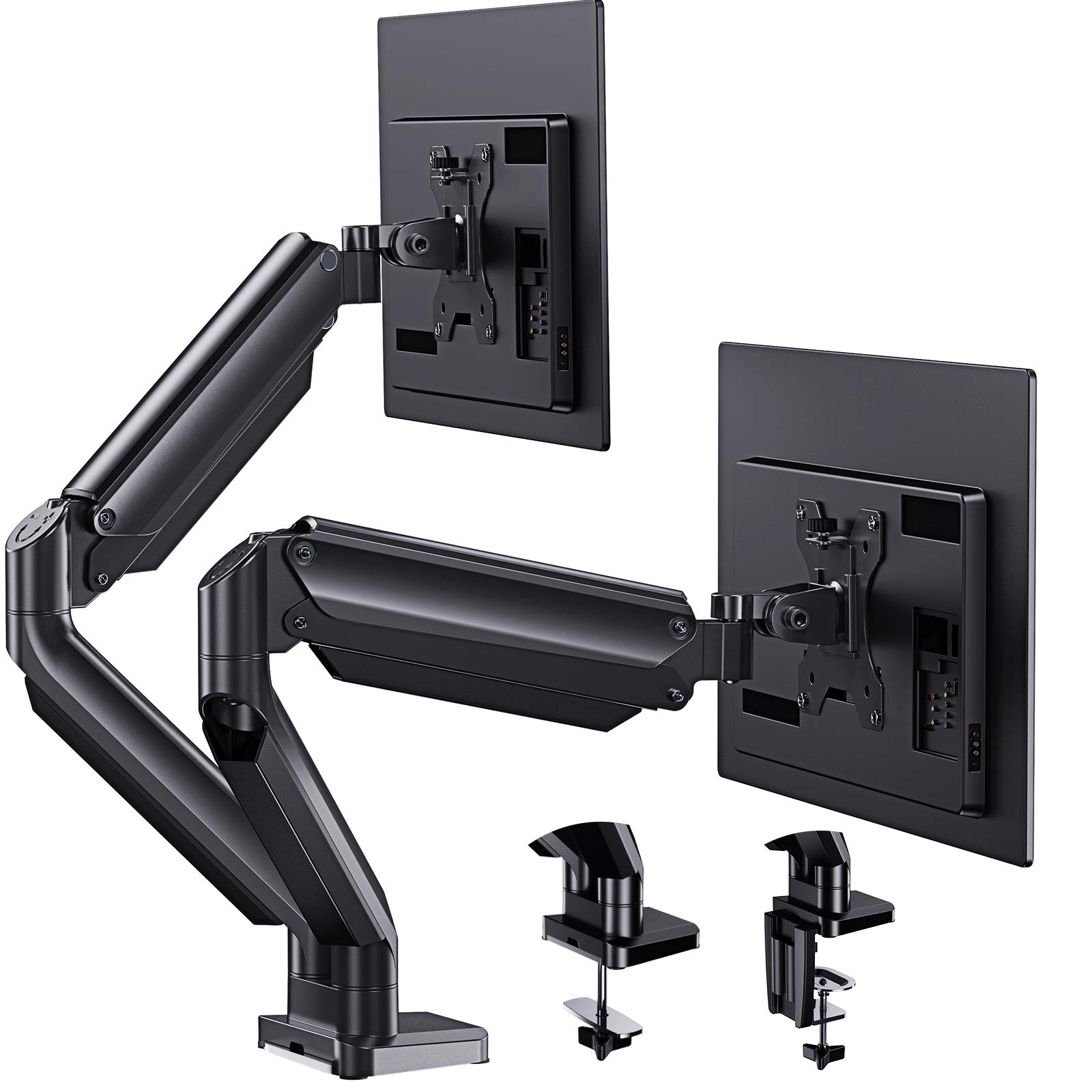 Buy Dual Monitor Stand Fully Adjustable Spring Monitor Desk , Swivel
