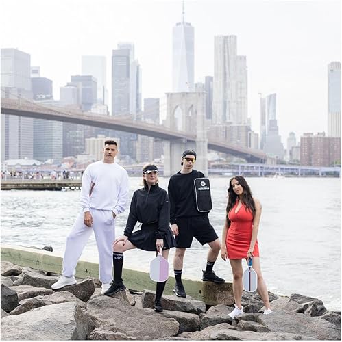 Miniatura 7 de Brooklyn Pickleball Co  Pala de pickleball de fibra de carbono  Núcleo de panal  Agarre de cojín antideslizante acanalado  Raqueta de bola de