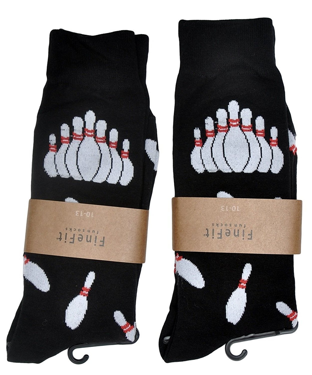 Fine Fit Mens Novelty Print Socks | 2 Pair Set | Trouser Socks | Casual | Crew