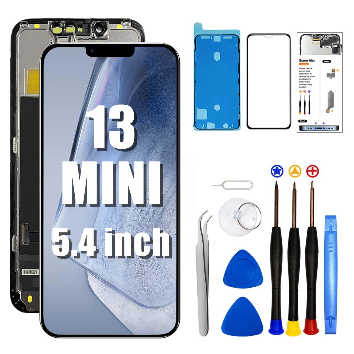 Écran LCD iPhone 13 Mini Full HD 3D Touch avec kit complet de réparation inclus - 8