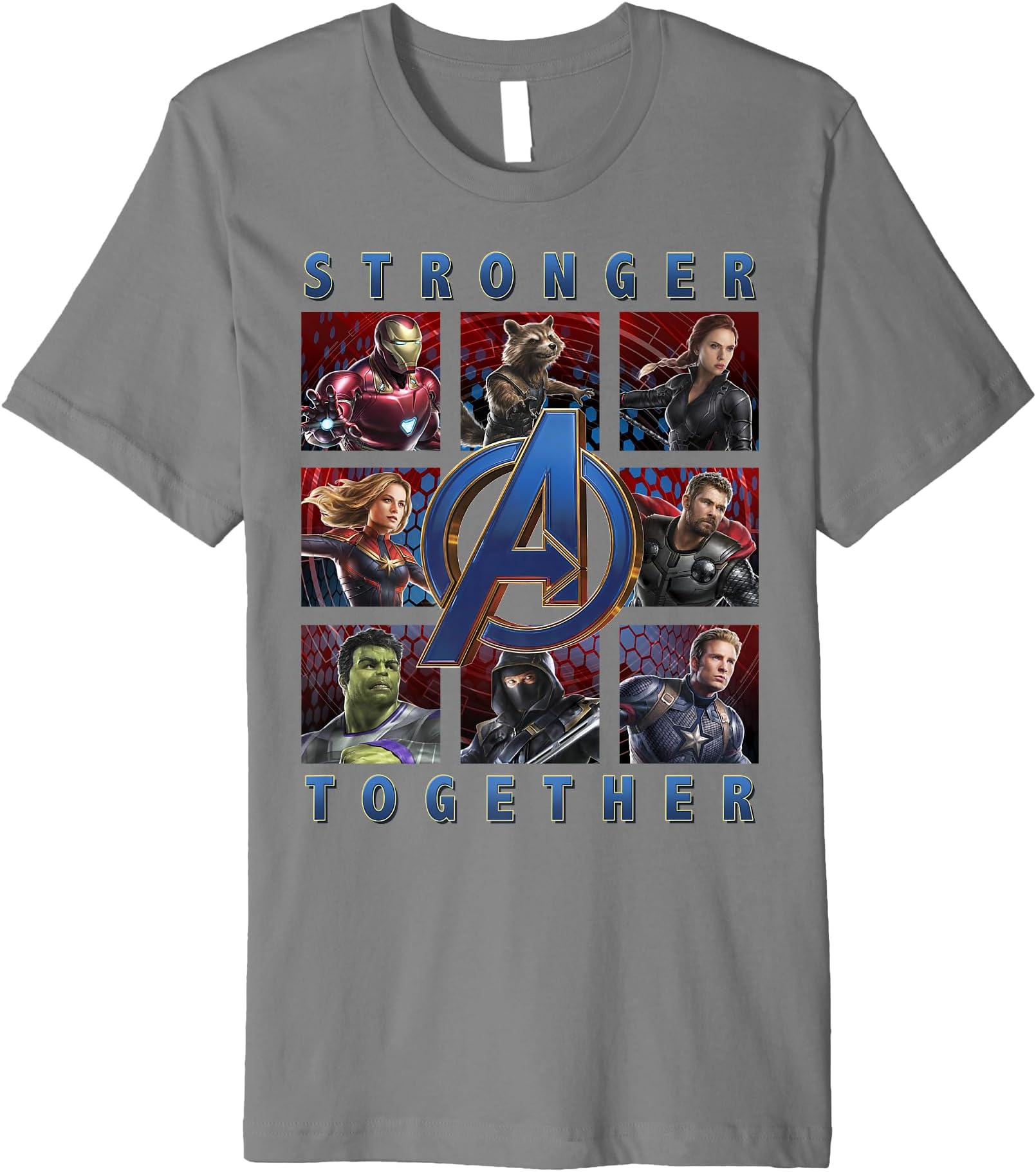 Marvel Avengers Endgame Stronger Together Panel Premium Tee