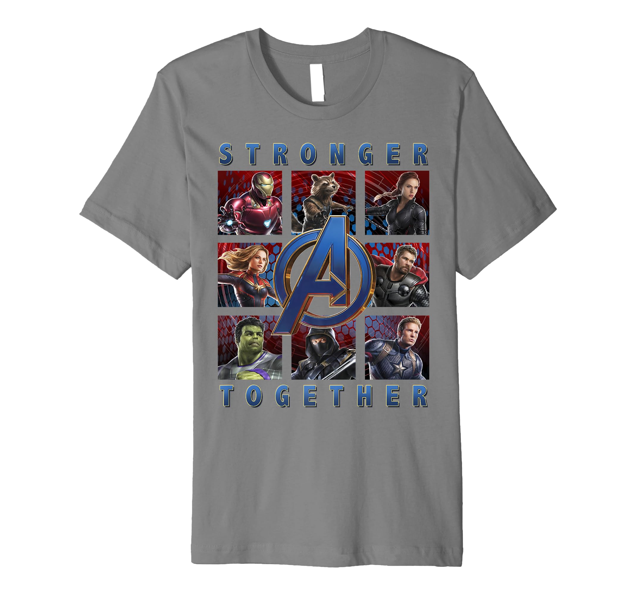 Marvel Avengers Endgame Stronger Together Panel Premium Tee